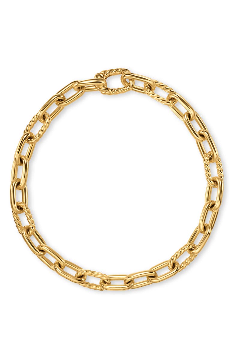 David Yurman DY Madison Chain Bracelet in 18K Yellow Gold, 6mm, Alternate, color, Gold