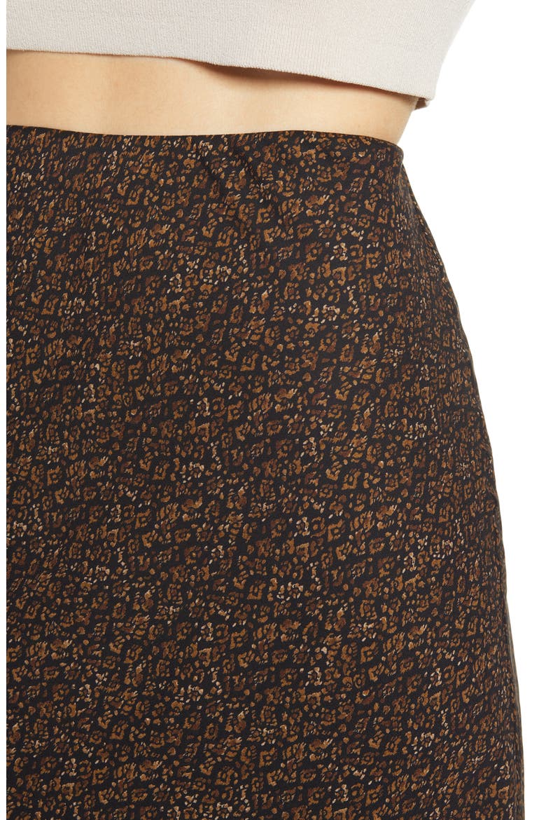 Sheer Floral Print Maxi Skirt, Alternate, color, BLACK BROWN TAUPE