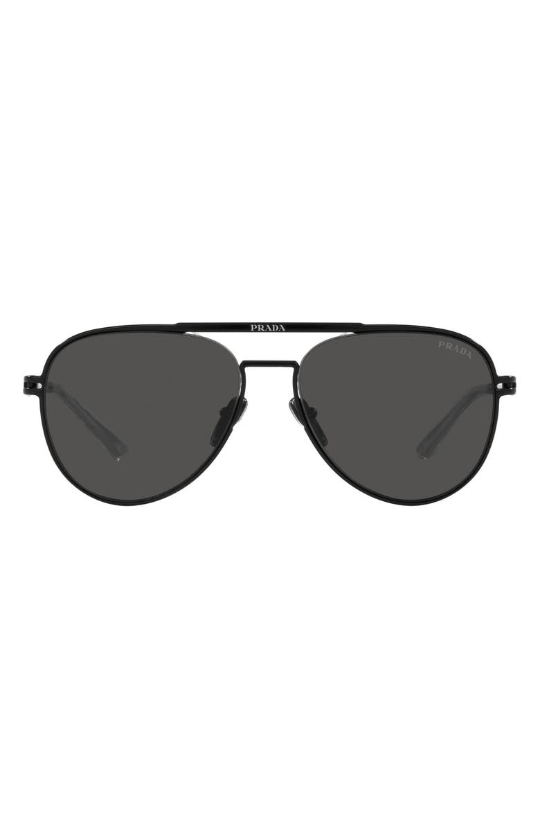 Prada 49mm Small Aviator Sunglasses, Main, color,