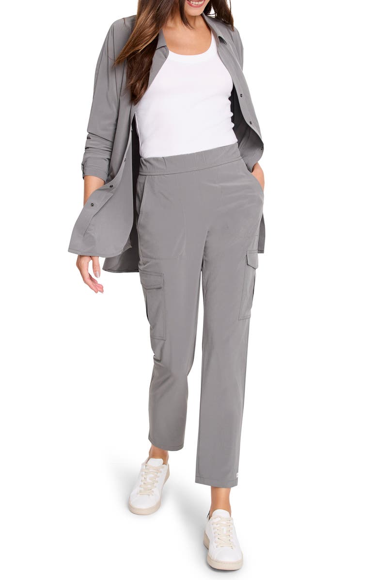 NZ ACTIVE by NIC+ZOE Tech Stretch Top, Alternate, color, Dark Olive