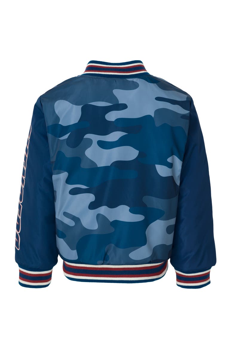 Avengers Zip-Up Varsity Bomber Jacket, Alternate, color, Navy Blue Camo