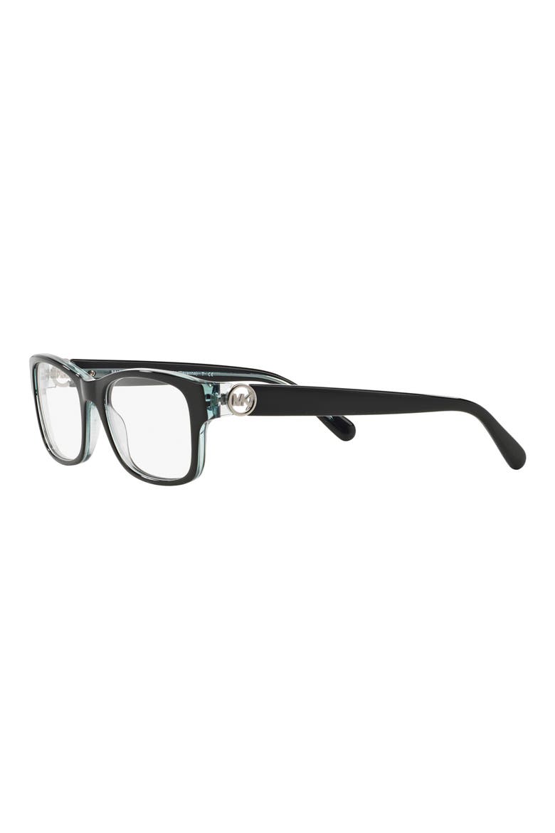 Ravenna 53mm Square Optical Glasses, Alternate, color, BLACK BLUE