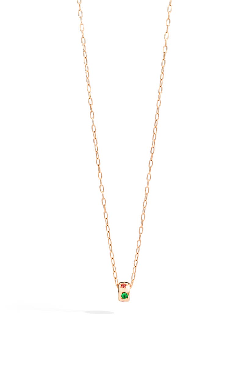Pomellato Iconica Multi Stone Pendant Necklace, Main, color, Os Sa Ps Ts Rs Tz 18Krg