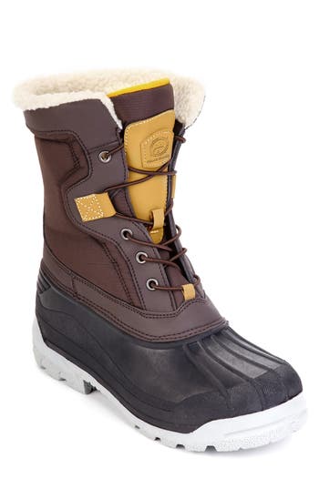 Polar Range Men's Cold Weather Fur Boot In Brown
