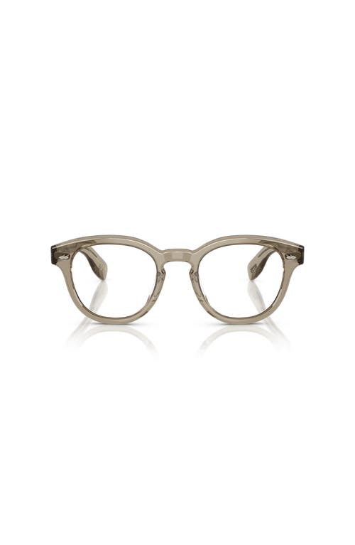 Oliver Peoples 50mm Round Optical Glasses In Transparent