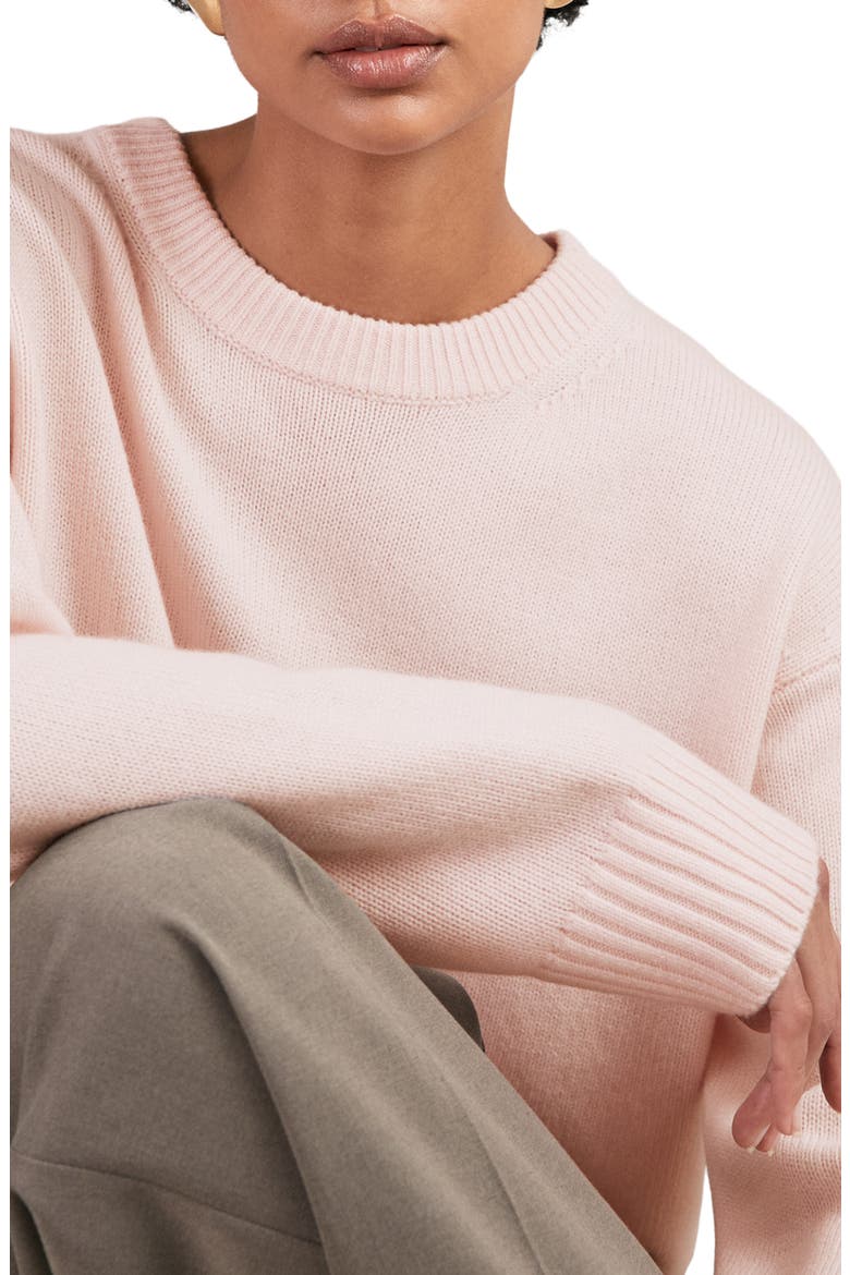 Ella Wool & Cashmere Sweater, Alternate, color, PINK