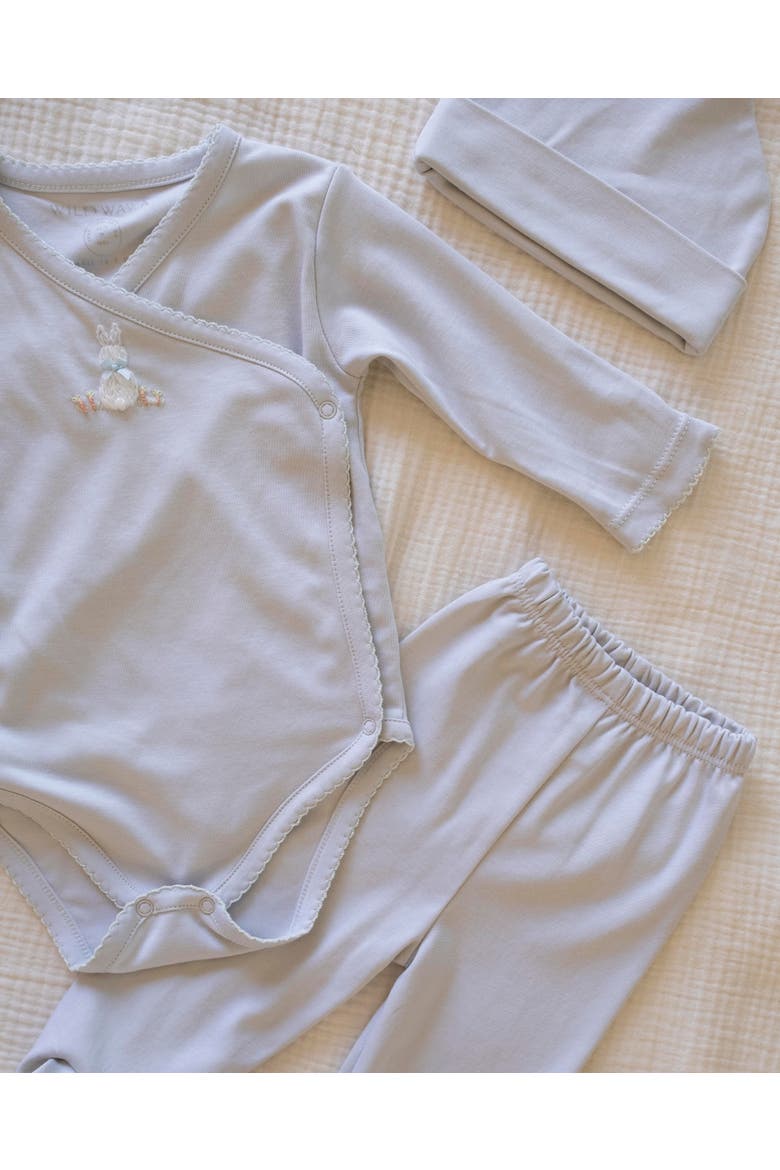 Pima Embroidered Bundle Set, Alternate, color, Blue Bunny
