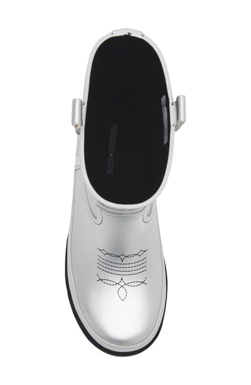 Tucker + Tate Kids' Raindrop Rain Boot In Silver