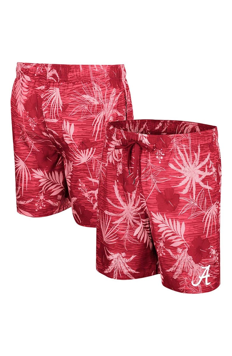 COLOSSEUM Men's Colosseum Crimson Alabama Crimson Tide What Else is New Swim Shorts, Main, color, Crimson