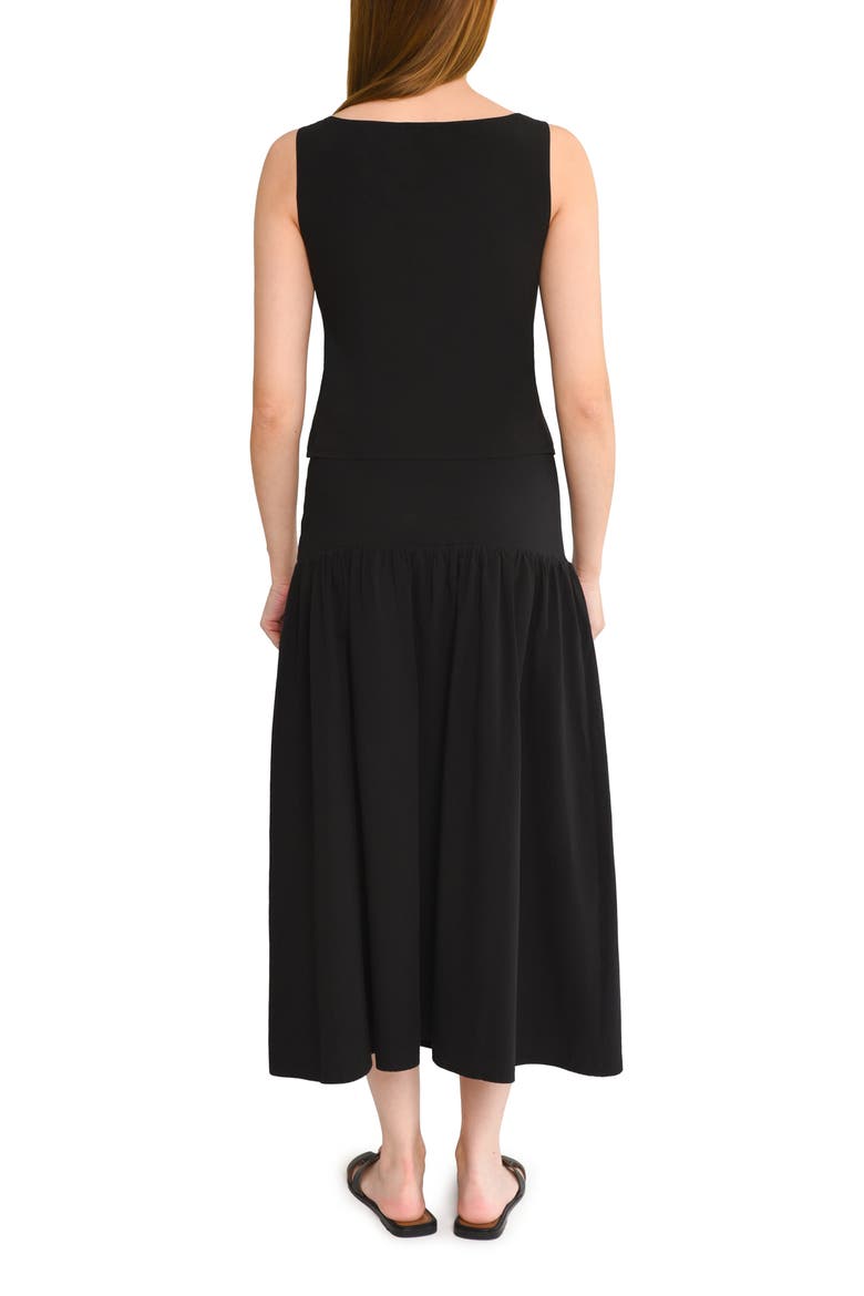 Isola Cotton Knit Skirt, Alternate, color, BLACK