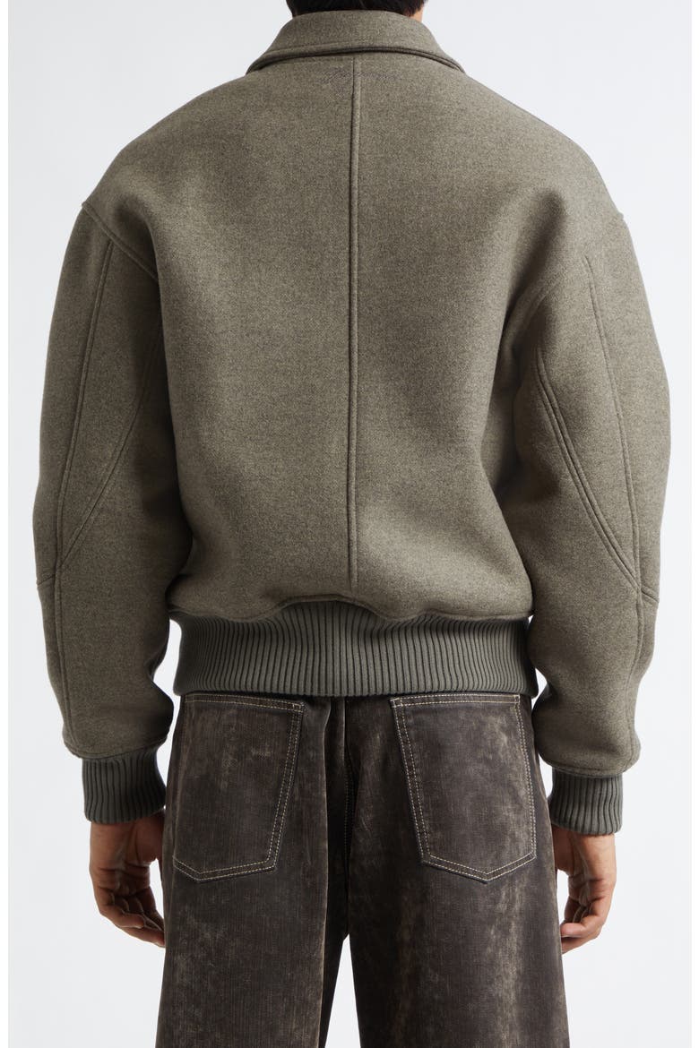 Le Feltro Bomber Jacket, Alternate, color, DARK KHAKI