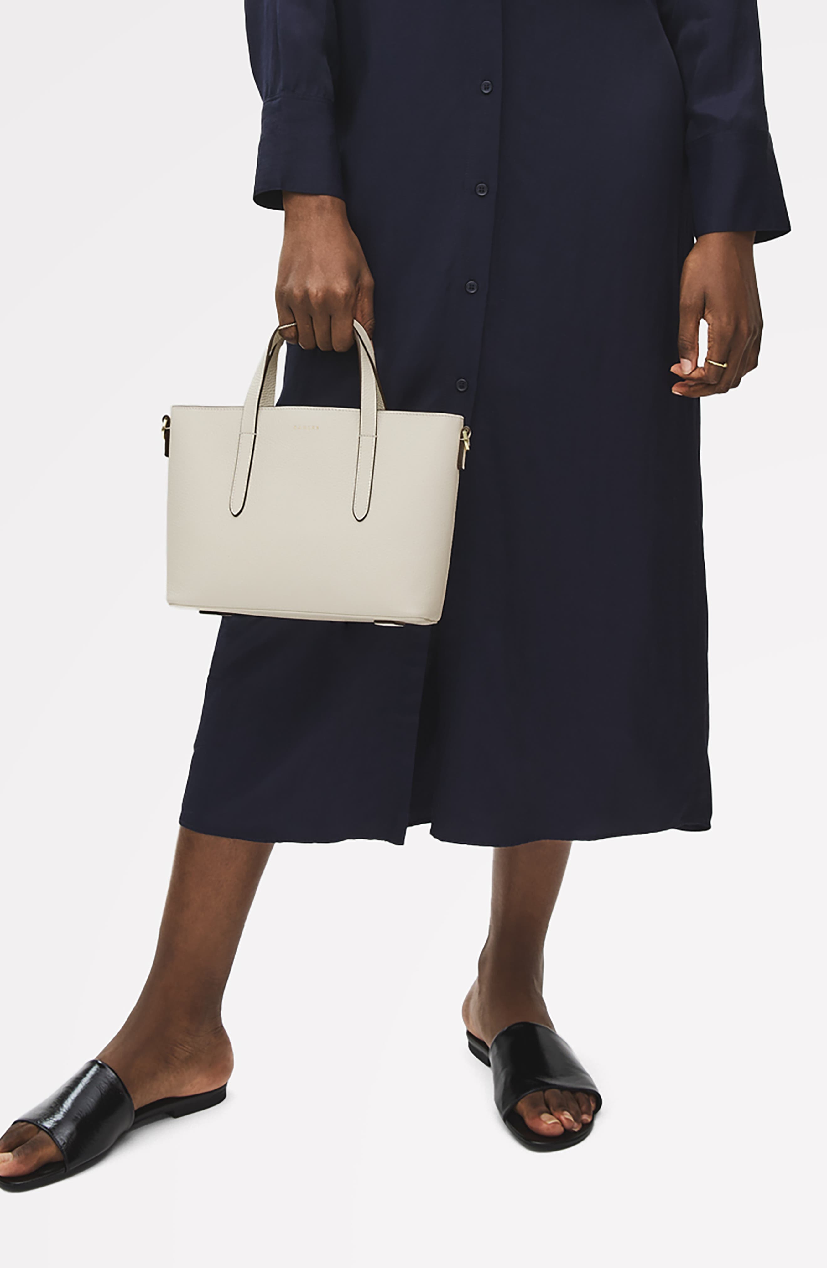 Radley Silk Street Small Open Top Satchel Bag, Alternate, color, Chalk