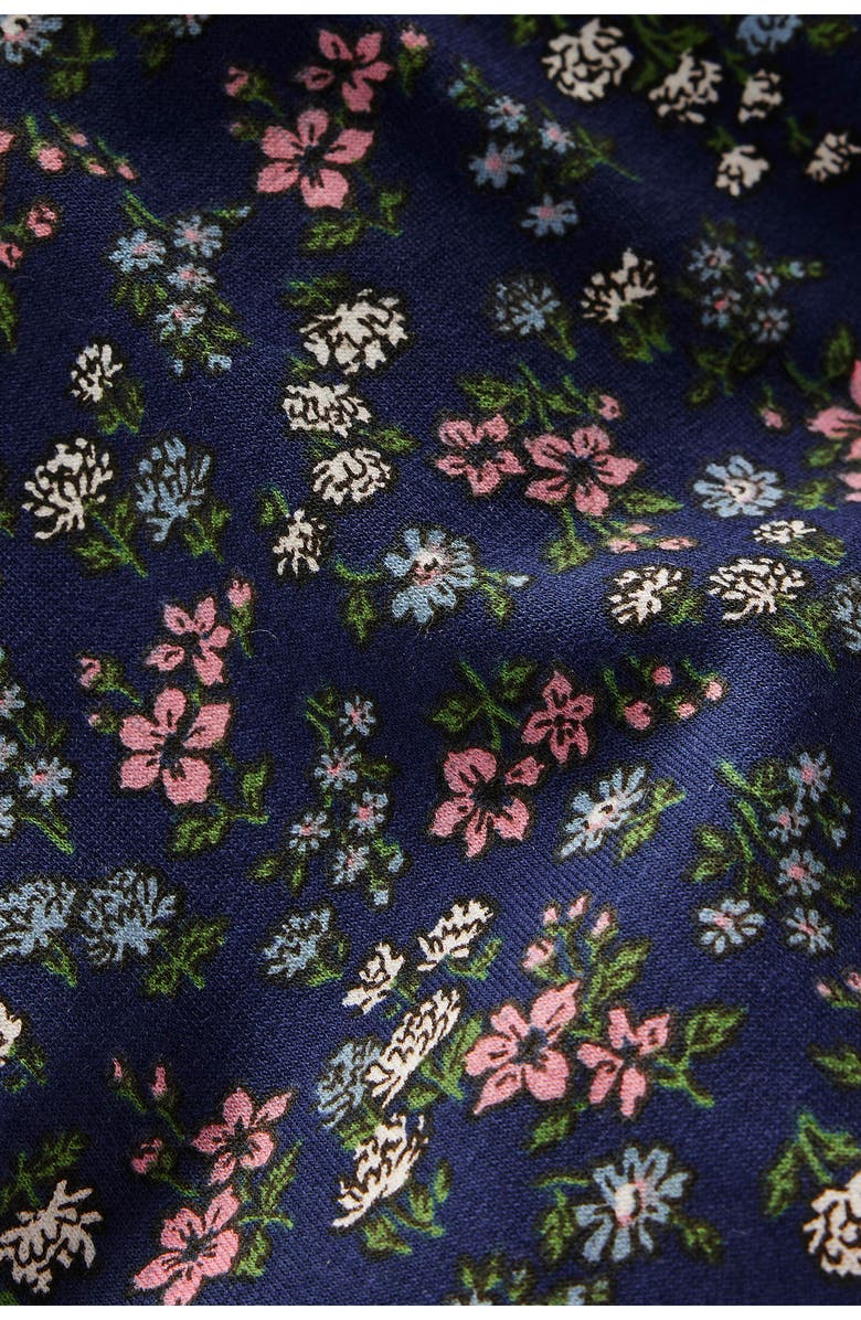 Mini Boden Kids' Print Hoodie, Alternate, color, Starboard Blue Meadow Floral