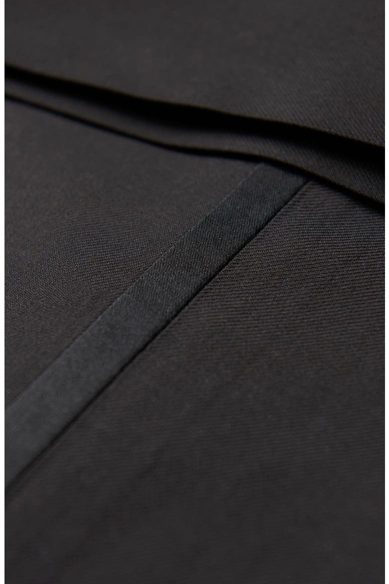 Infinity B Fit Notched Lapel Wool Tuxedo, Alternate, color, BLACK