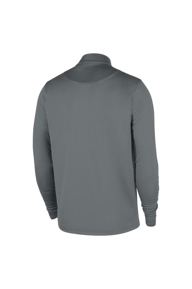 Men's Nike Gray Brooklyn Nets 2025/26 Authentic Coaches Quarter-Zip Dri-Fit Top, Alternate, color, Gray