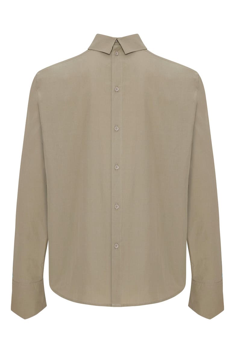 Pure Cotton Woven Shirt Fit Patch, Alternate, color, beige
