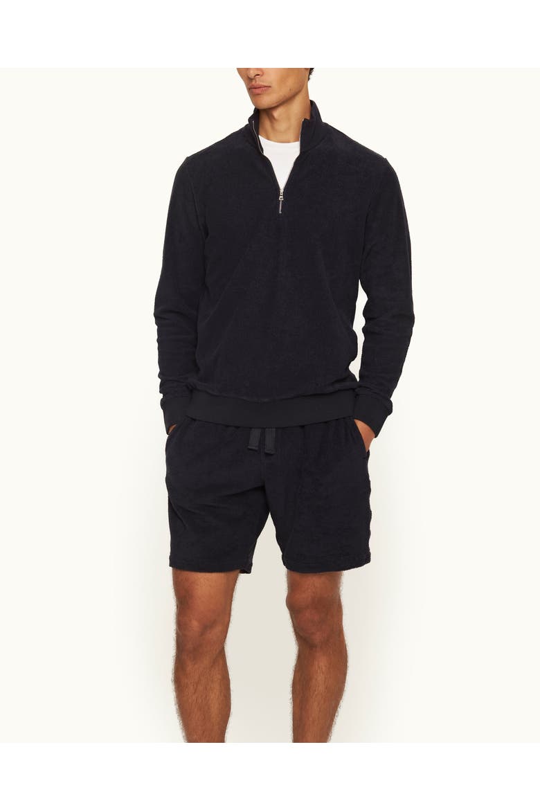 Isar Towelling Classic-Fit Sweatshirt, Main, color, NIGHT IRIS