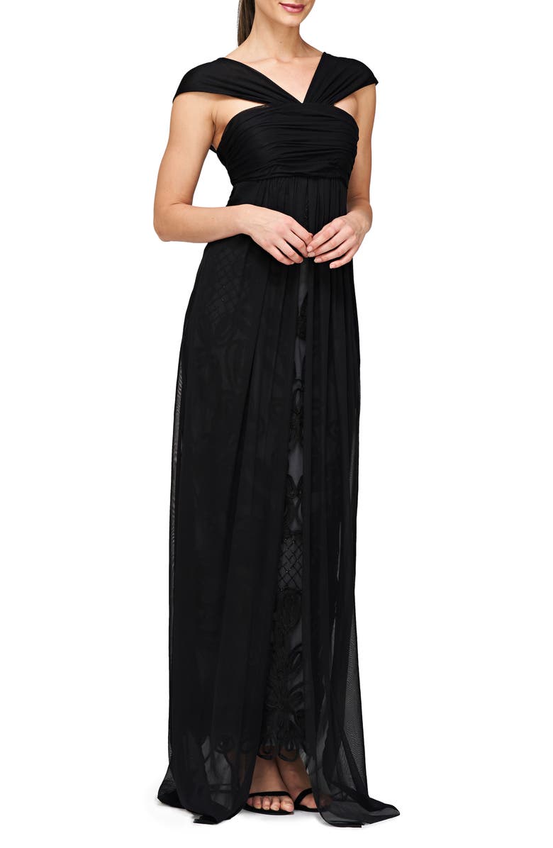 JS Collections Sena Soutache Gown, Main, color, 