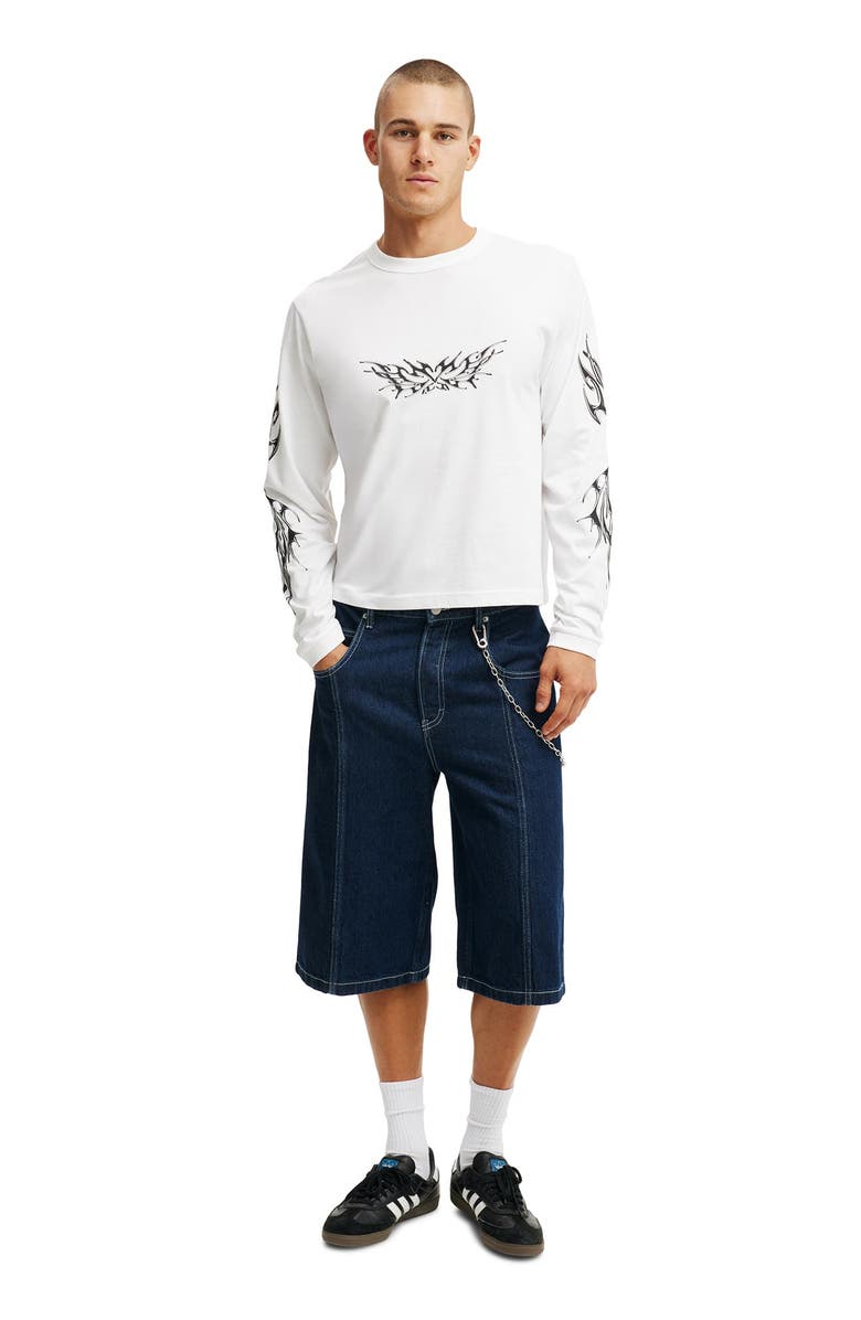 Cotton On Men's Cropped Long Sleeve T-Shirt, Alternate, color, 