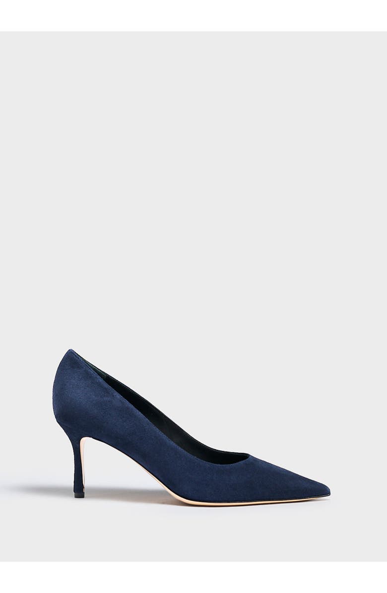 MARION PARKE Classic Pump 70 Suede, Main, color, Navy