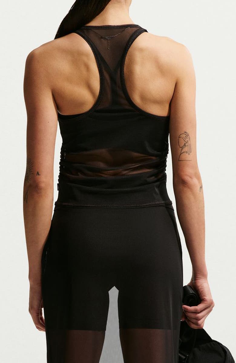 Nike Sheer Racerback Tank, Alternate, color, Black/ Sail