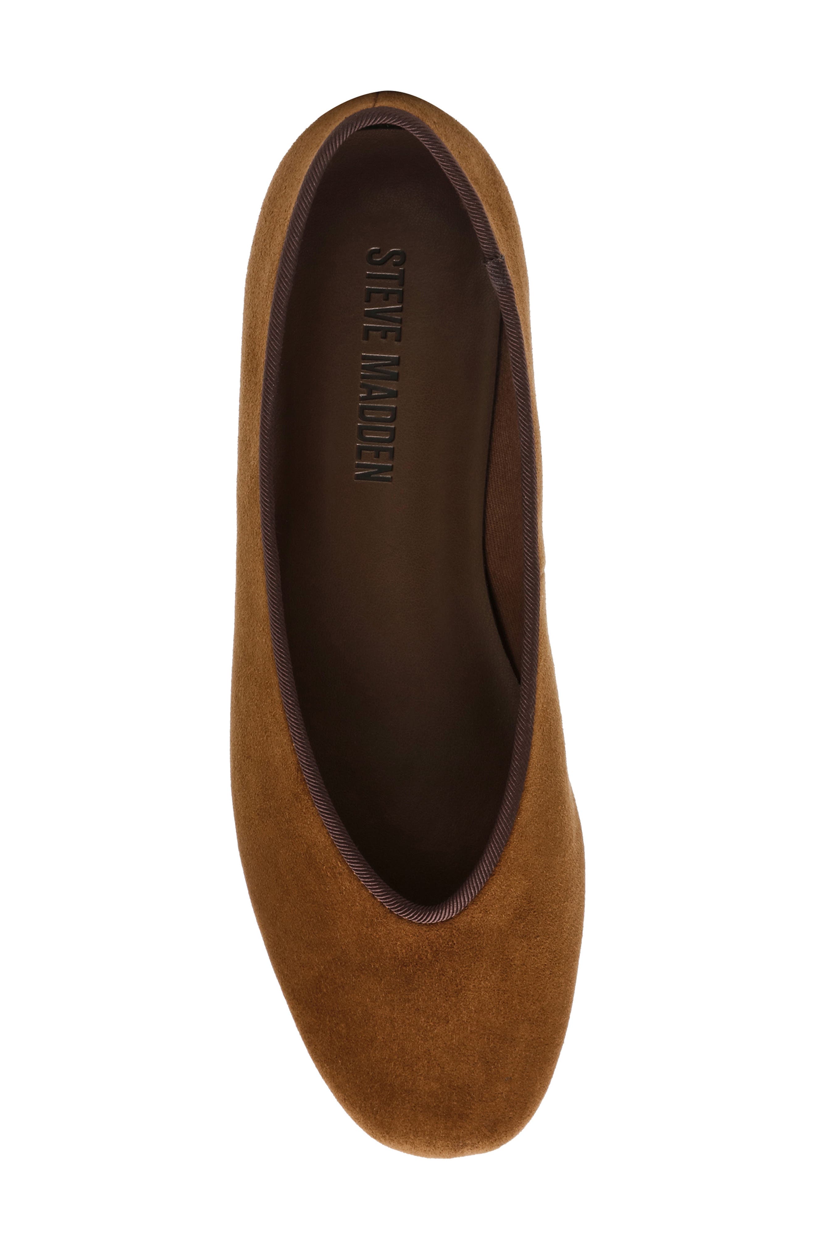 Steve Madden Pipa Ballet Flat, Alternate, color, Chestnut Suede