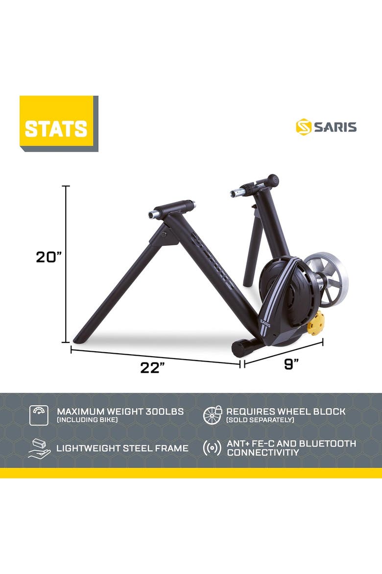 Smart Indoor Cycling Trainer with Electromagnetic Resistance, Alternate, color, Black