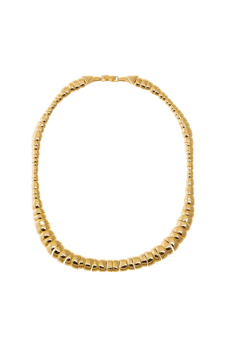 BY ADINA EDEN Ball Clustered Graduated Fancy Necklace, Alternate, color, Gold