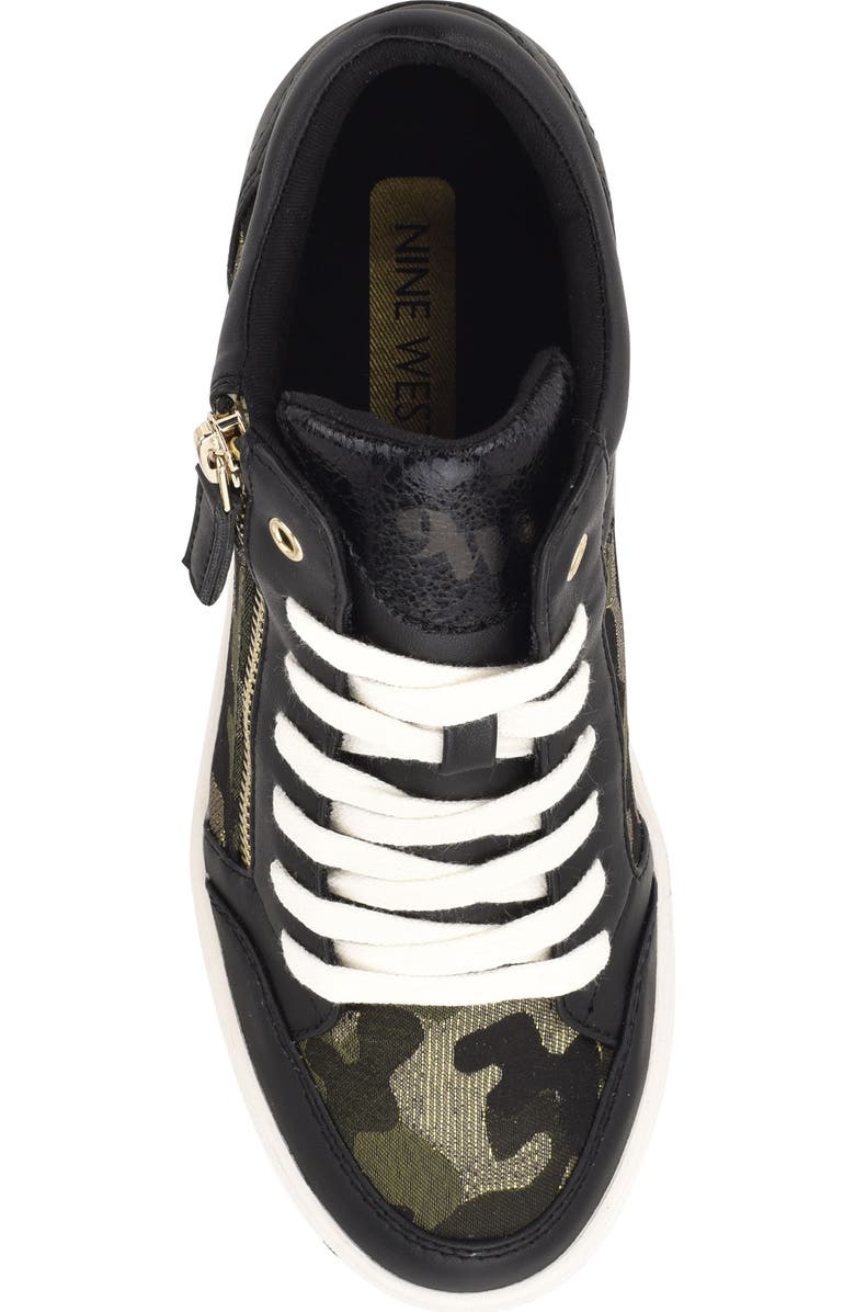 Nine West Tons Lace-Up Wedge Sneaker, Alternate, color,