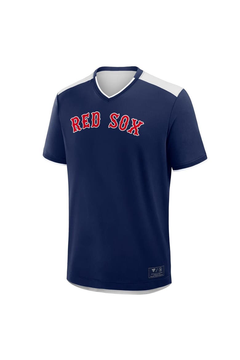 Men's Fanatics Navy Boston Red Sox Walk Off V-Neck T-Shirt, Alternate, color, Navy