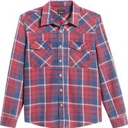 Brixton Waylon Plaid Snap Overshirt