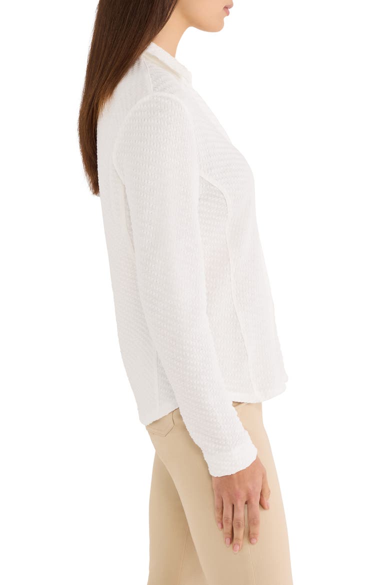 Texture Stretch Knit Shirt, Alternate, color, PAPER WHITE