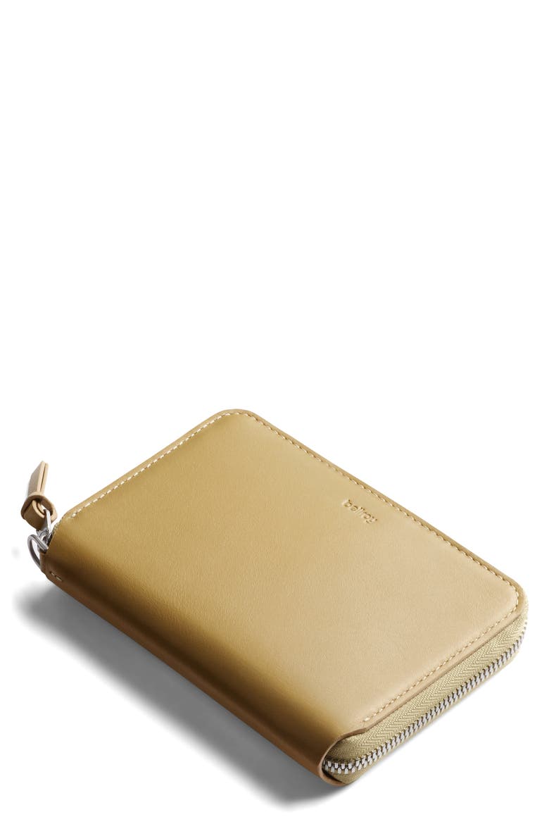 Leather RFID Folio Wallet, Main, color, MUSTARD