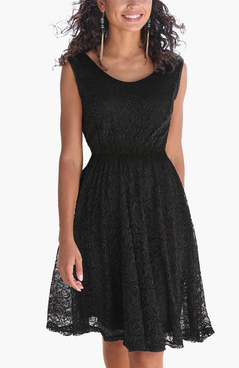 Women's Sleeveless Lace Dress