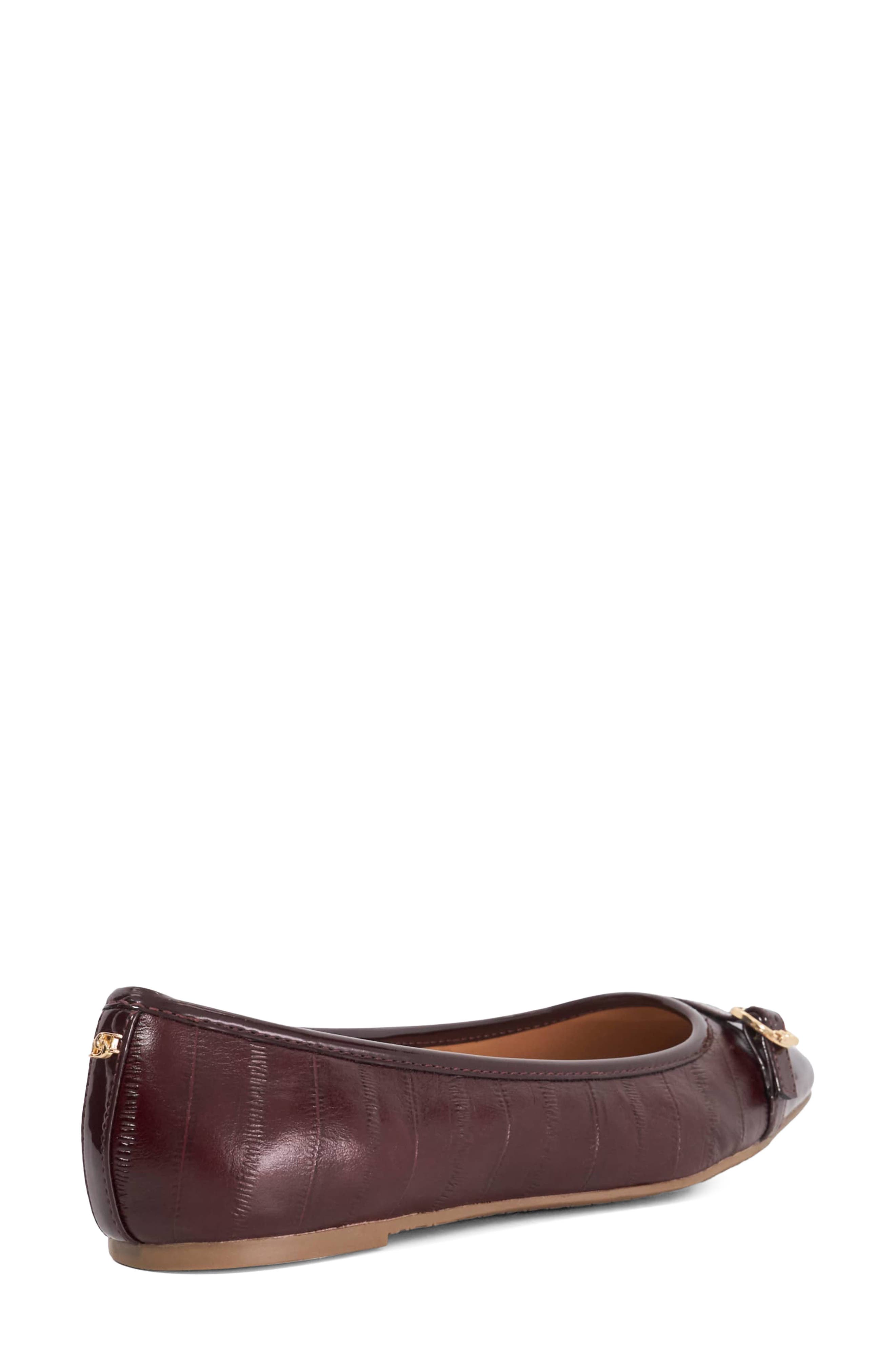 Habitats Square Toe Ballet Flat, Alternate, color, BURGUNDY
