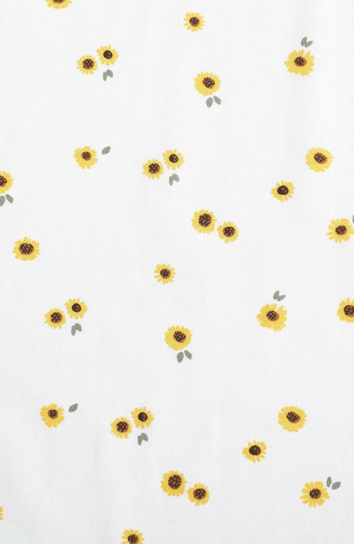 Eddie Bauer Sunflower 200 Thread Count Cotton Percale Full Sheet Set In Bright Yellow