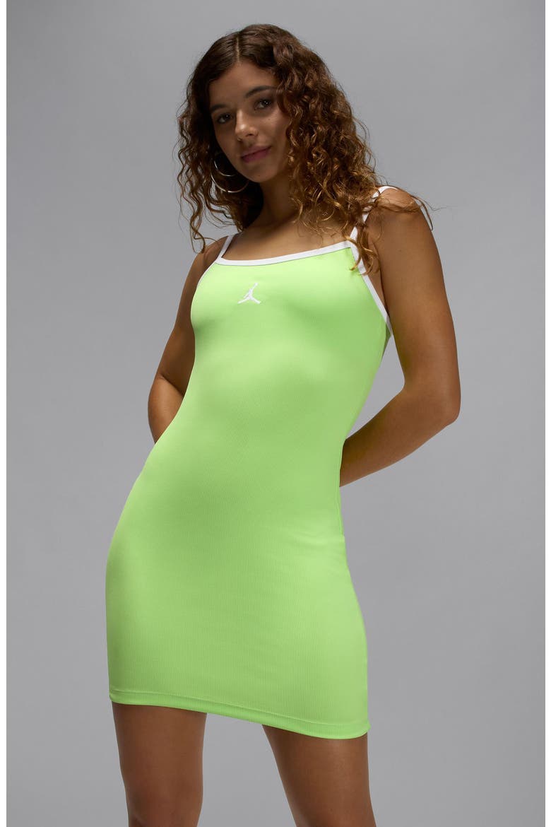 Slim Minidress, Alternate, color, KEY LIME/ WHITE/ WHITE