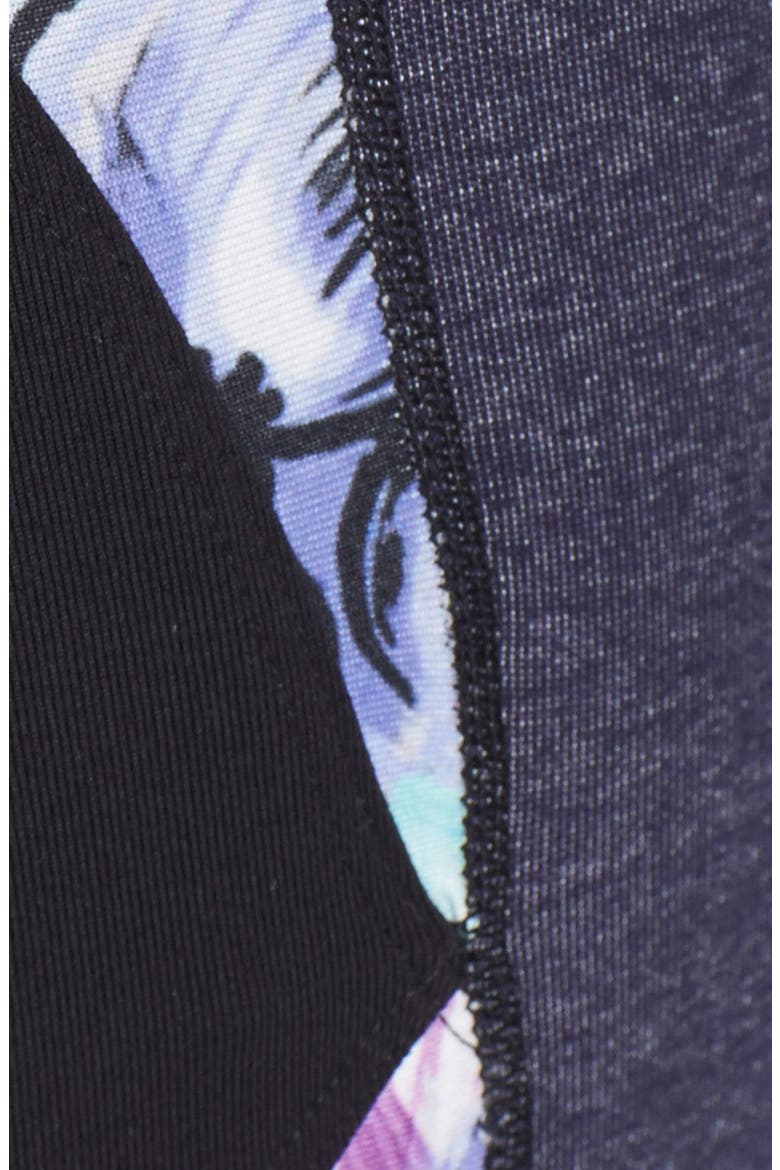 'Nova Reef' Capris, Alternate, color, BLOOM/ BLACK/ BLUE