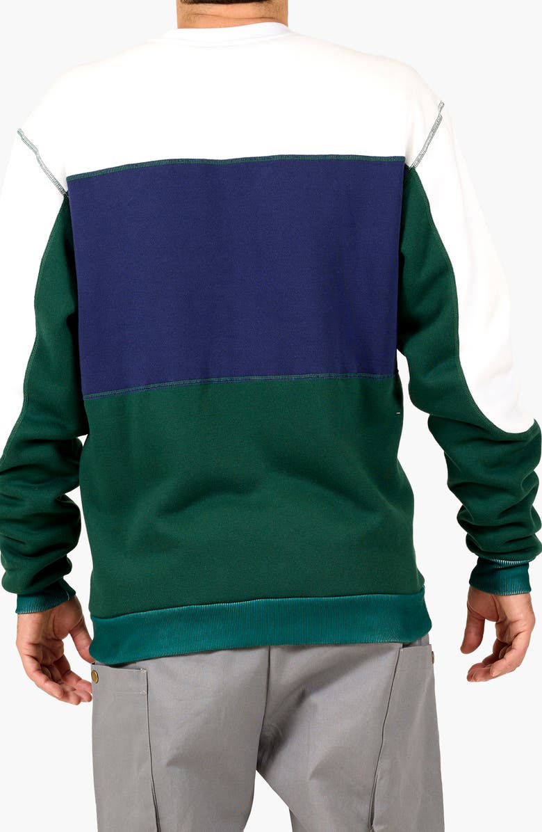 VAST Color Block Sweatshirt, Alternate, color, White Multi