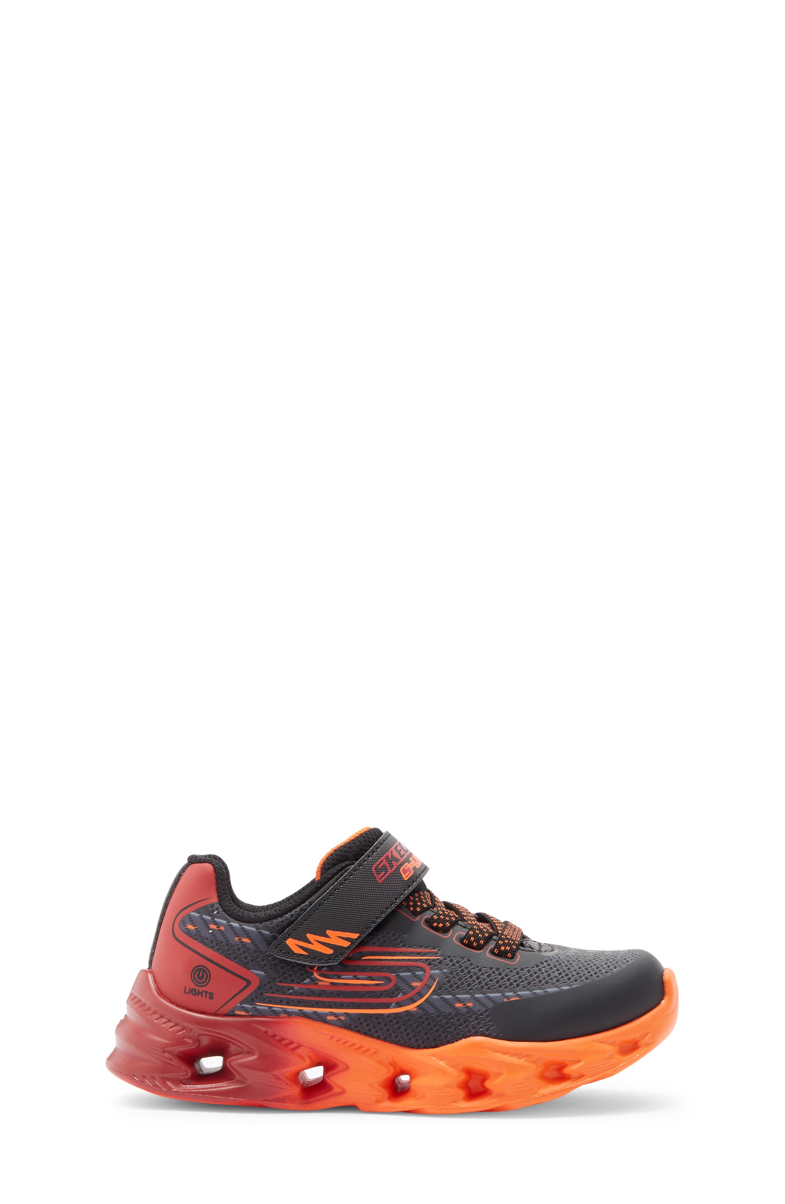 SKECHERS Kids' S-Lights Vortex 2.0 Sneaker, Alternate, color, Black/ Red