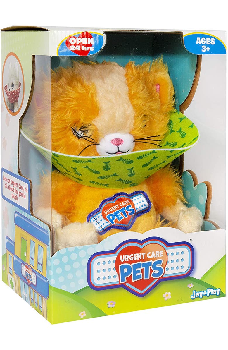 Urgent Care Pets Plush Pets, Cat, Alternate, color, Yellow