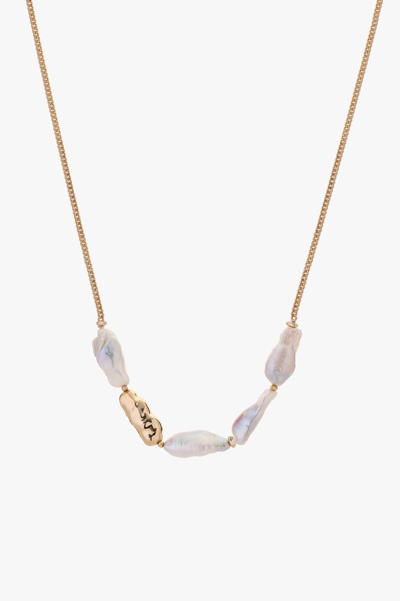 Lustre Necklace, Main, color, Gold