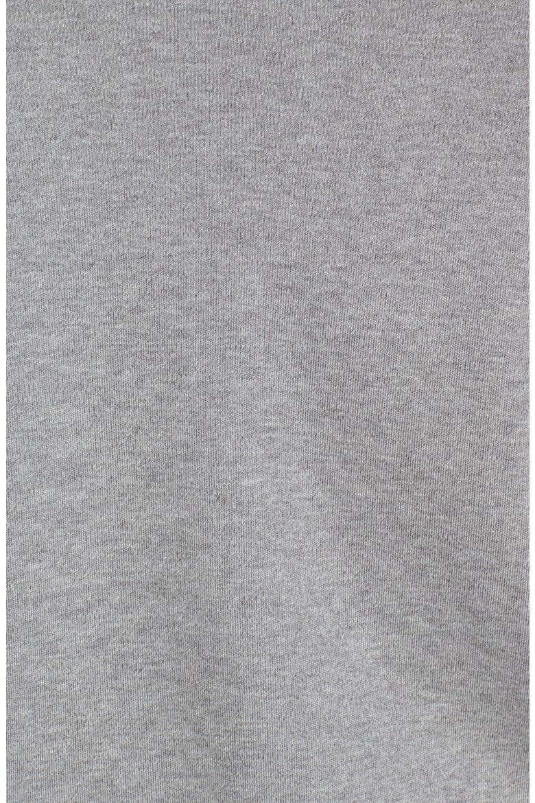 Quarter Zip Cotton Jersey Sweatshirt, Alternate, color, MEDIUM HEATHER GREY