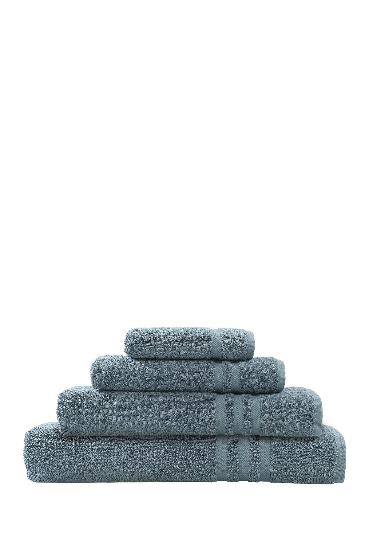 Linum Home Textiles Denzi 4-Piece Towel Set - Denzi Blue