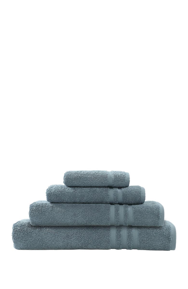 Linum Home Textiles Denzi 4-Piece Towel Set - Denzi Blue, Main, color, Denzi Blue