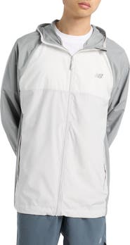 New Balance Athletics Packable Water Resistant Hooded Jacket