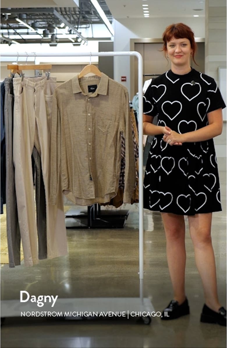 Wyatt Crosshatch Cotton Button-Up Shirt, sales video thumbnail