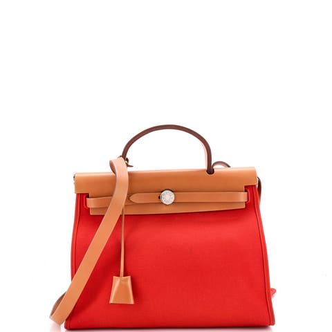 Herbag Zip Leather and Toile 31