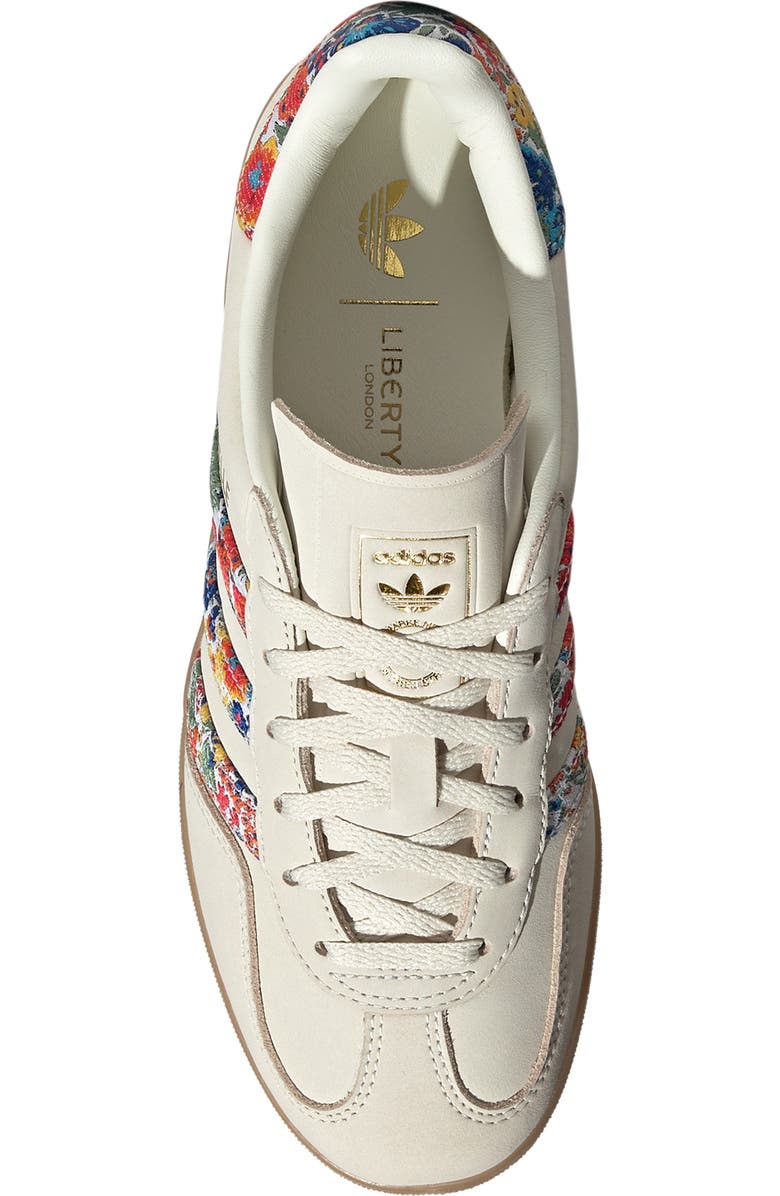 adidas Gazelle Indoor Sneaker, Alternate, color, Off White/ Gold Metallic/ Gum