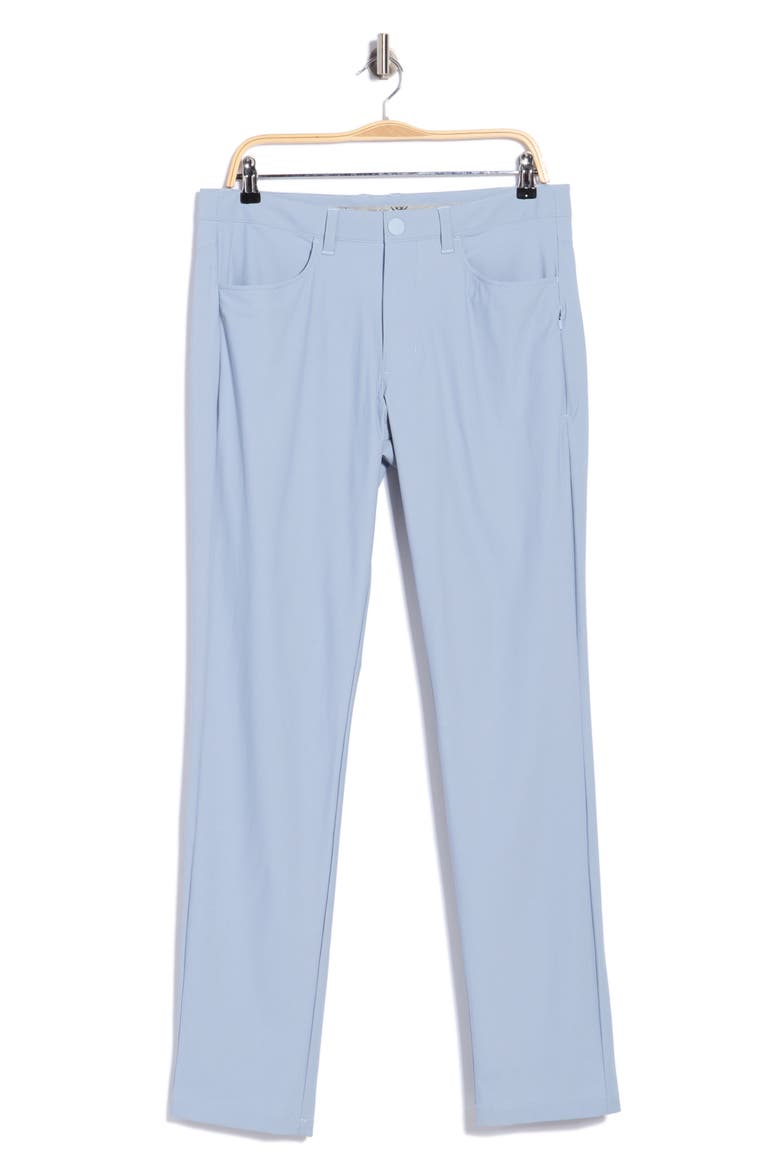 Momentum Water Repellent Flat Front Golf Pants, Alternate, color, ARCTIC BLUE/BLUE BLIZZARD